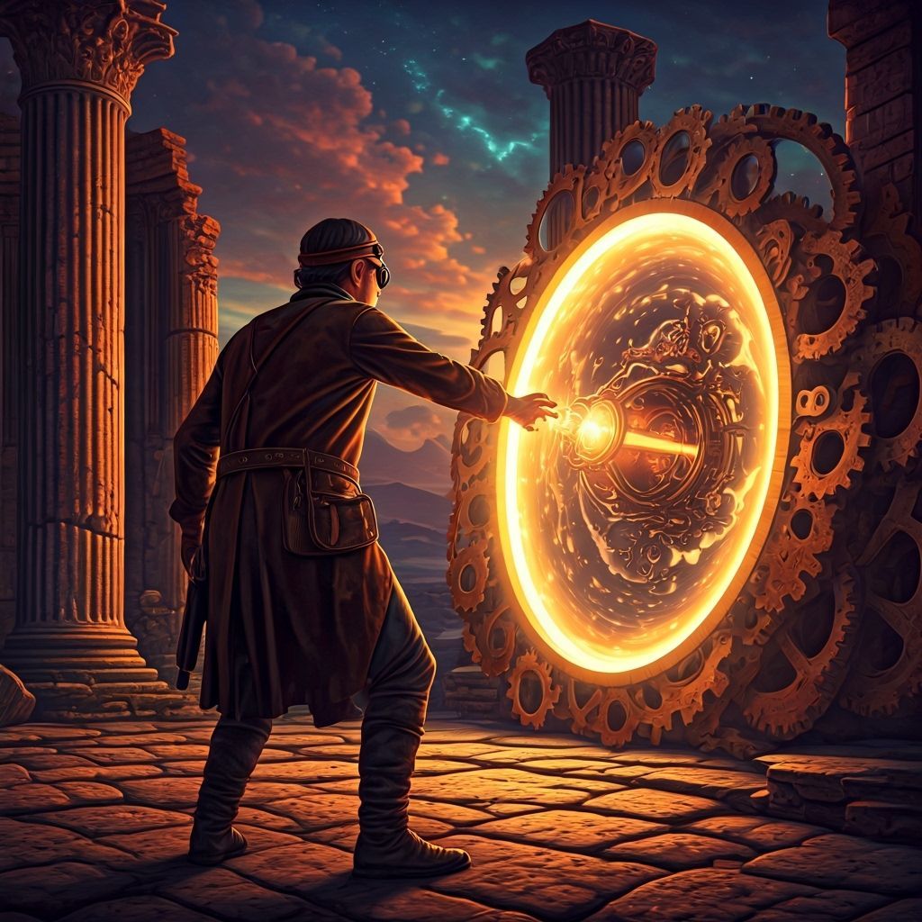 Inventor Sends Time Machine Through Portal in Dystopian Futu...