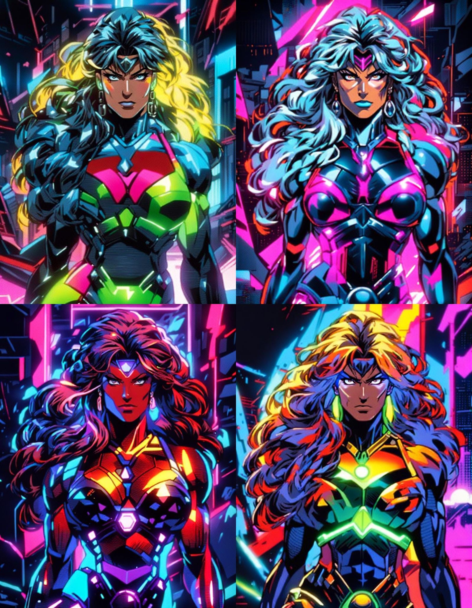 Ultra Detailed Anime Style Full Body Portrait of Female Body...