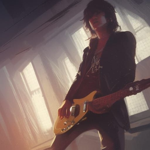 Rock and Roll Star Concert: Hyperdetailed Concept Art