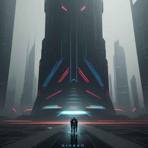 Futuristic Cityscape 2025: High-Tech Metropolis in Polished....