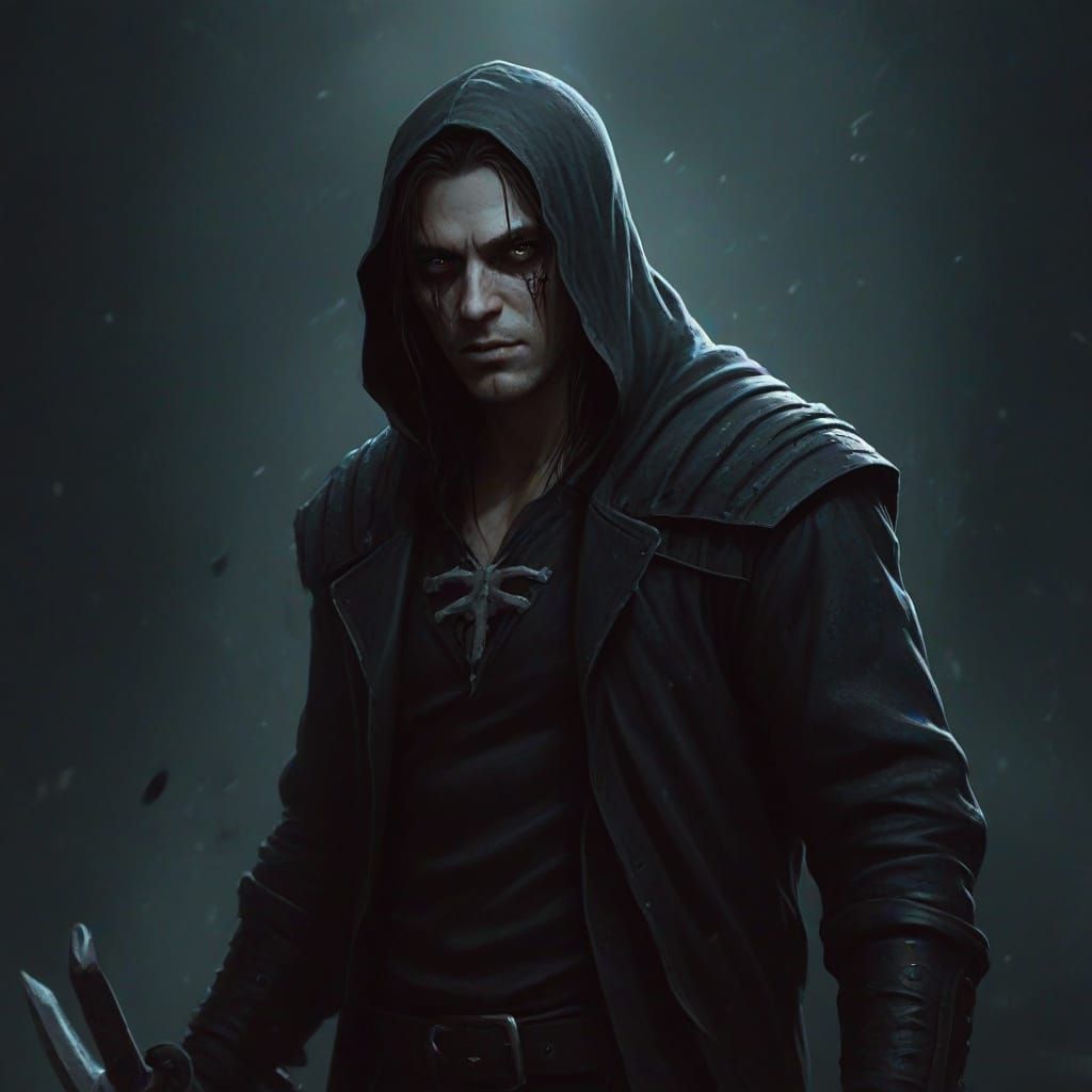 Dark Fantasy Landscape in a Grim and Mysterious Style