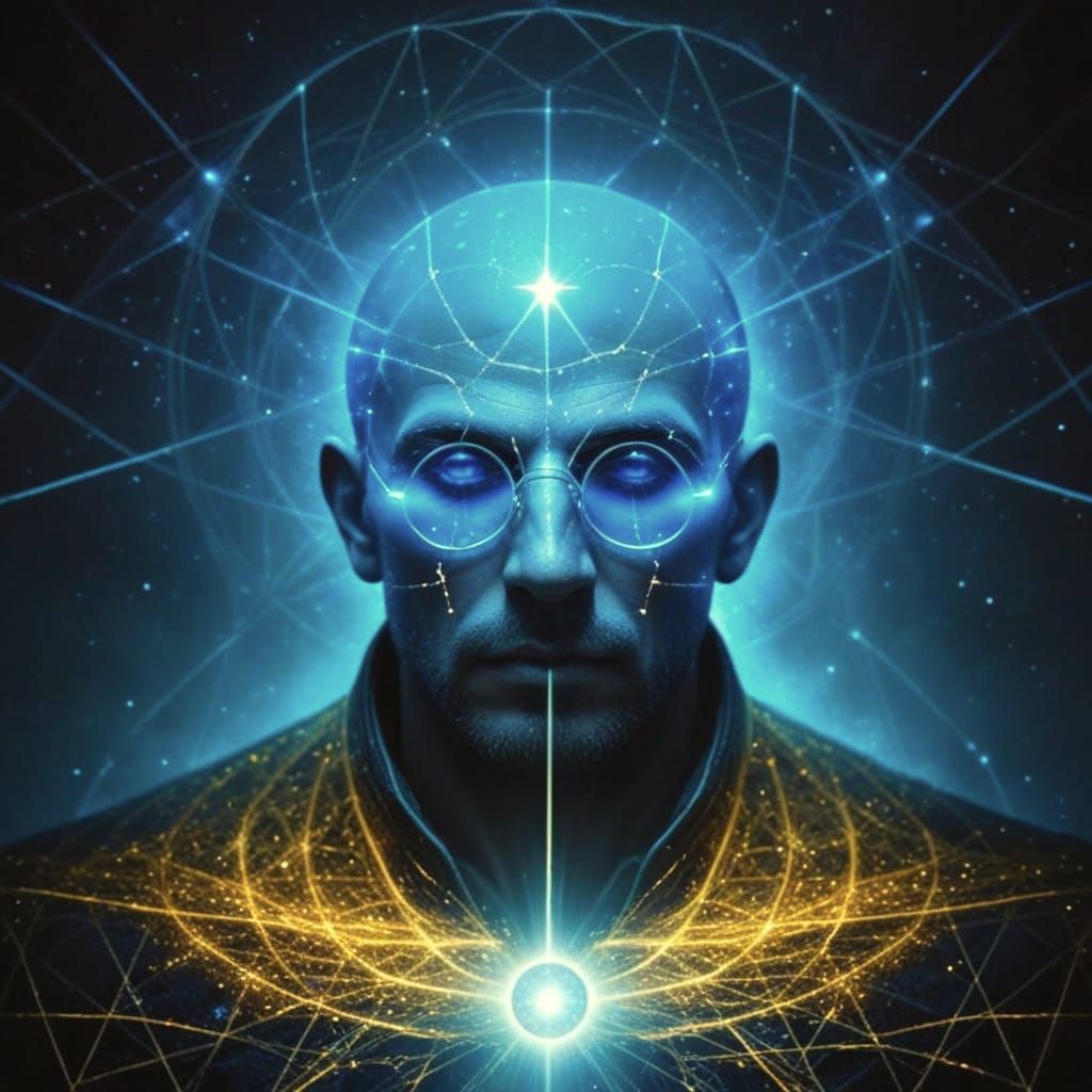 Man Searching for Answers in a Mysterious Enigma