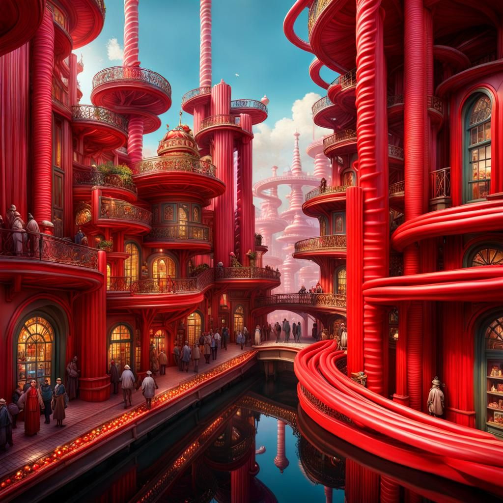 Fantastical Candy City of Chocolate and Licorice