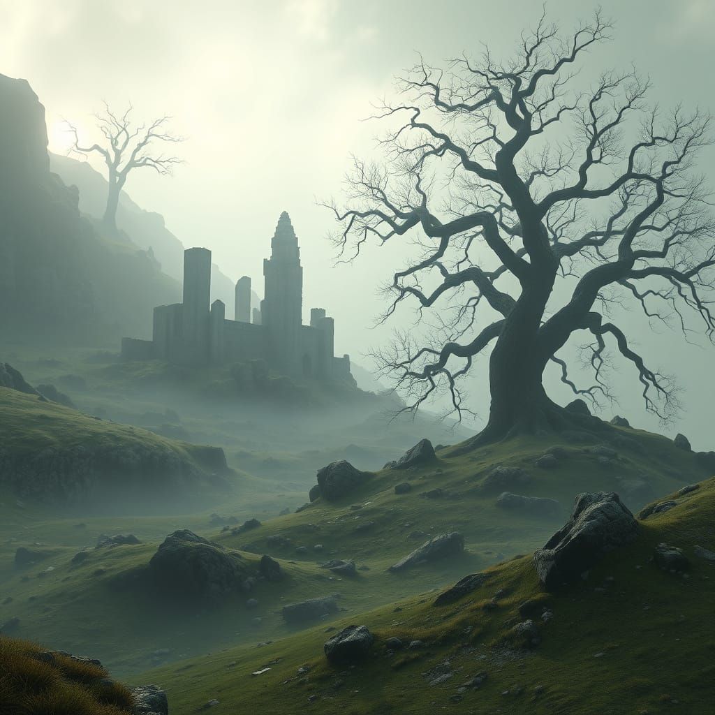 Any landscape from elden ring , unreal engine 5, 8k, highly ...