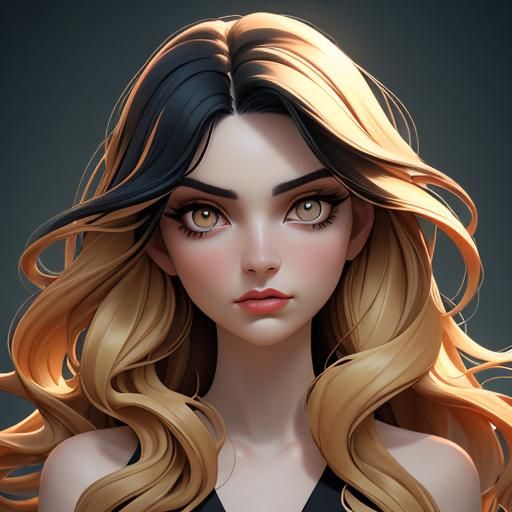 Captivating Portrait of a Girl in Golden Hour Lighting