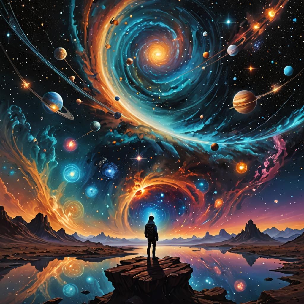 AI Art: Cosmic Voyage Through the Universe