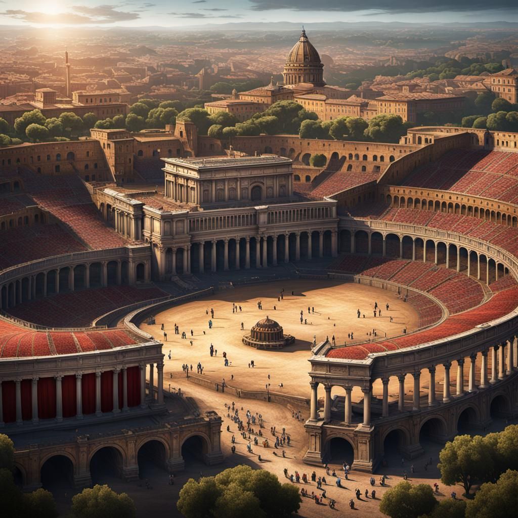 Circus Maximus Roma: Detailed Matte Painting