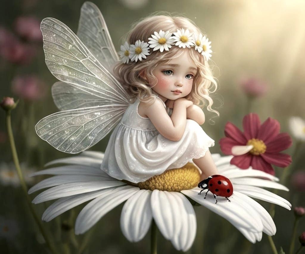 Fairy flora and the lady bug