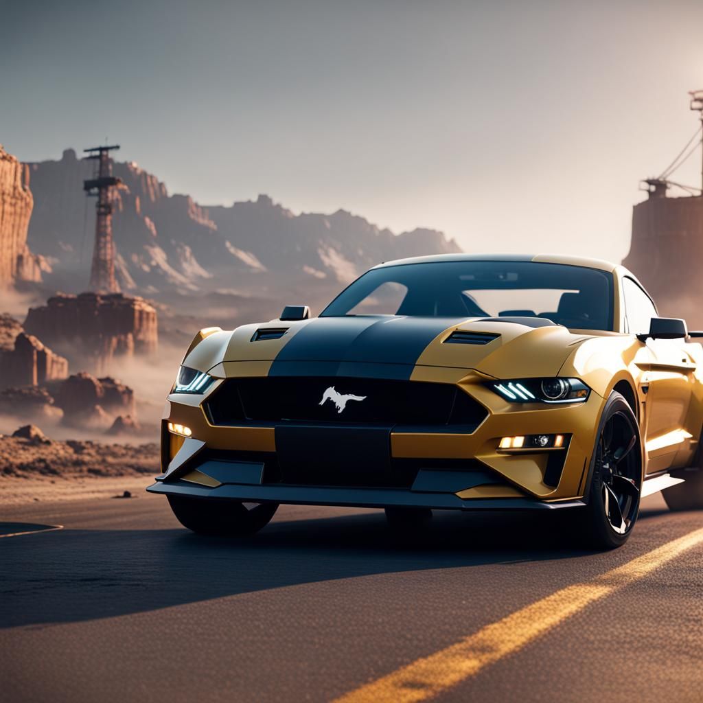 2024 Mustang in 3D Cinematic Style
