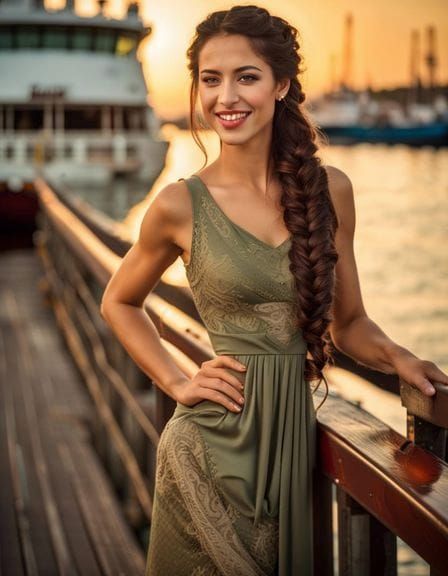 Professional Photo of a Beautiful Young Woman Smiling