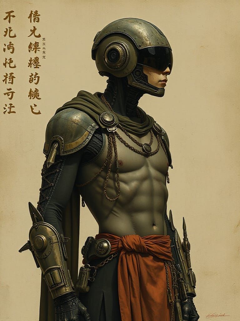 Al-Andalus Cyborg Fusion: Expressionist Comic Art