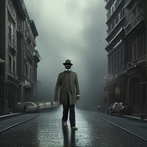 Invisible Man in Clothes: Digital Matte Painting
