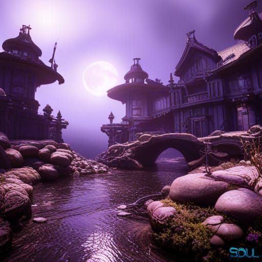 Detailed Soul Matte Painting in Deep Color