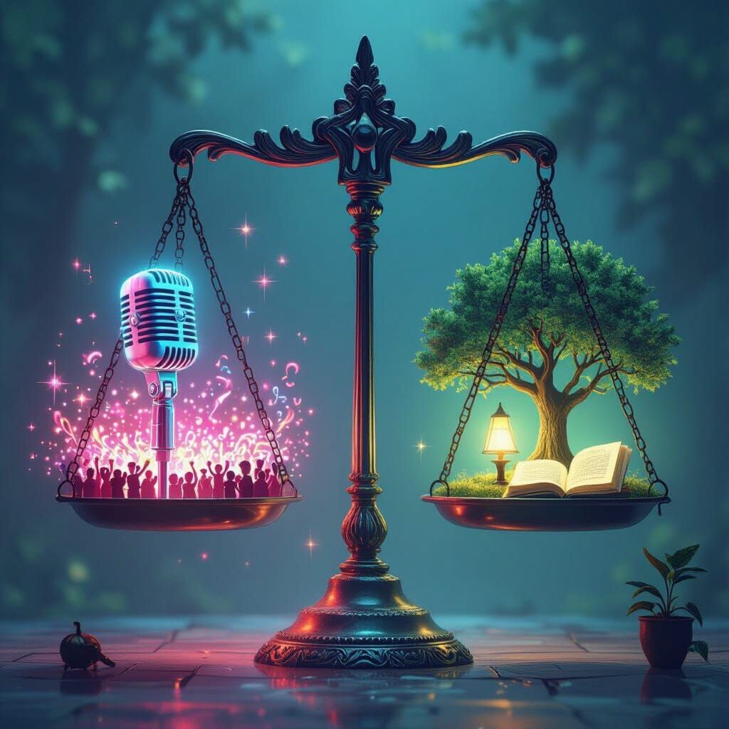 Extrovert and Introvert Icons in Delicate Balance