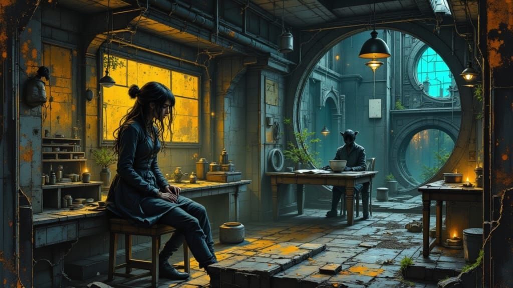 Zoe Explores Alien Lab with Advanced Tech