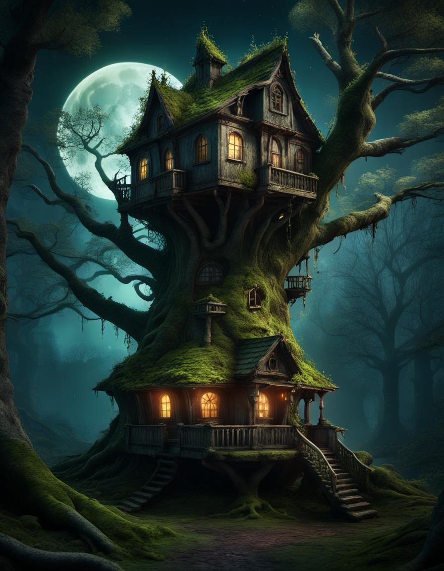 Old  haunted tree house