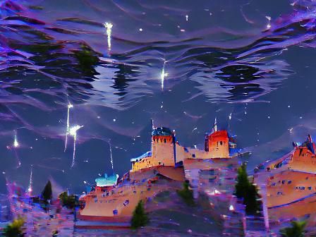 Night Kingdom: Castle and City Under Falling Stars