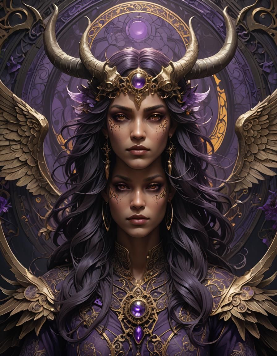 Dark Fantasy Supernatural Being in Rutkowski Style