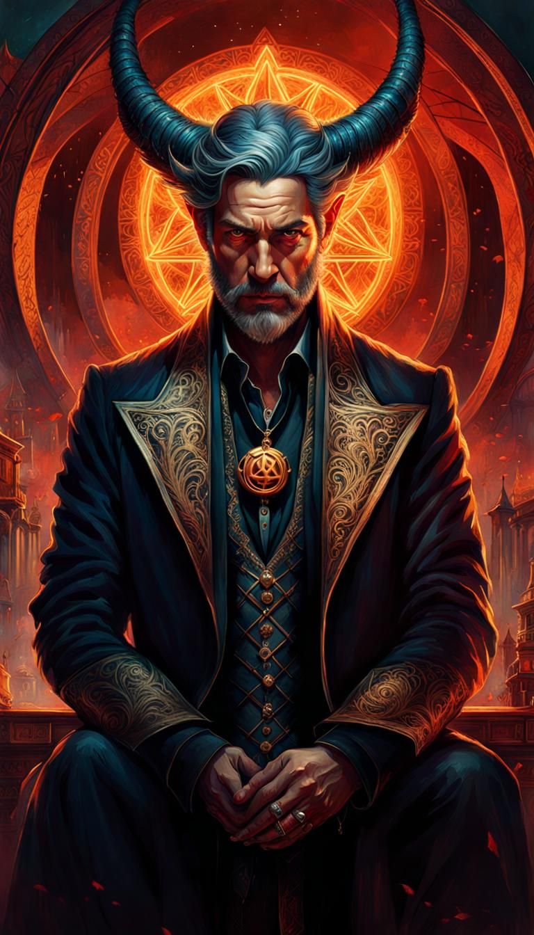 Halloween Festival Portrait: Grunge Digital Illustration