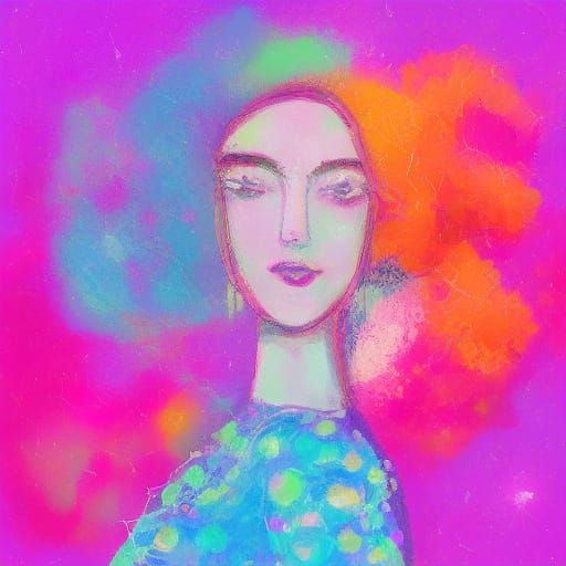 Hypermaximalist Impressionism: Model with Jelly Eyes