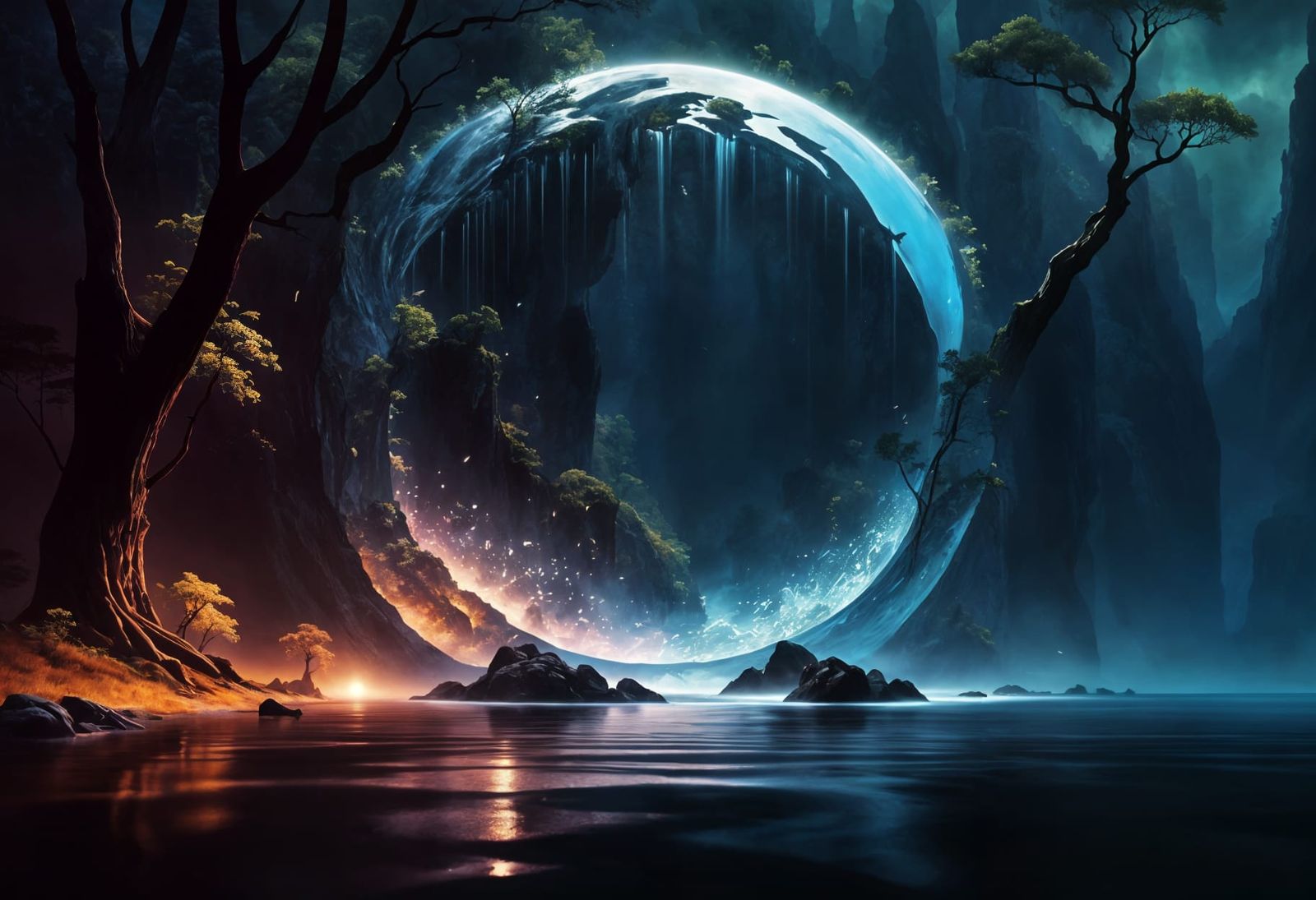 Ethereal Waterscape in a Fantasy Style
