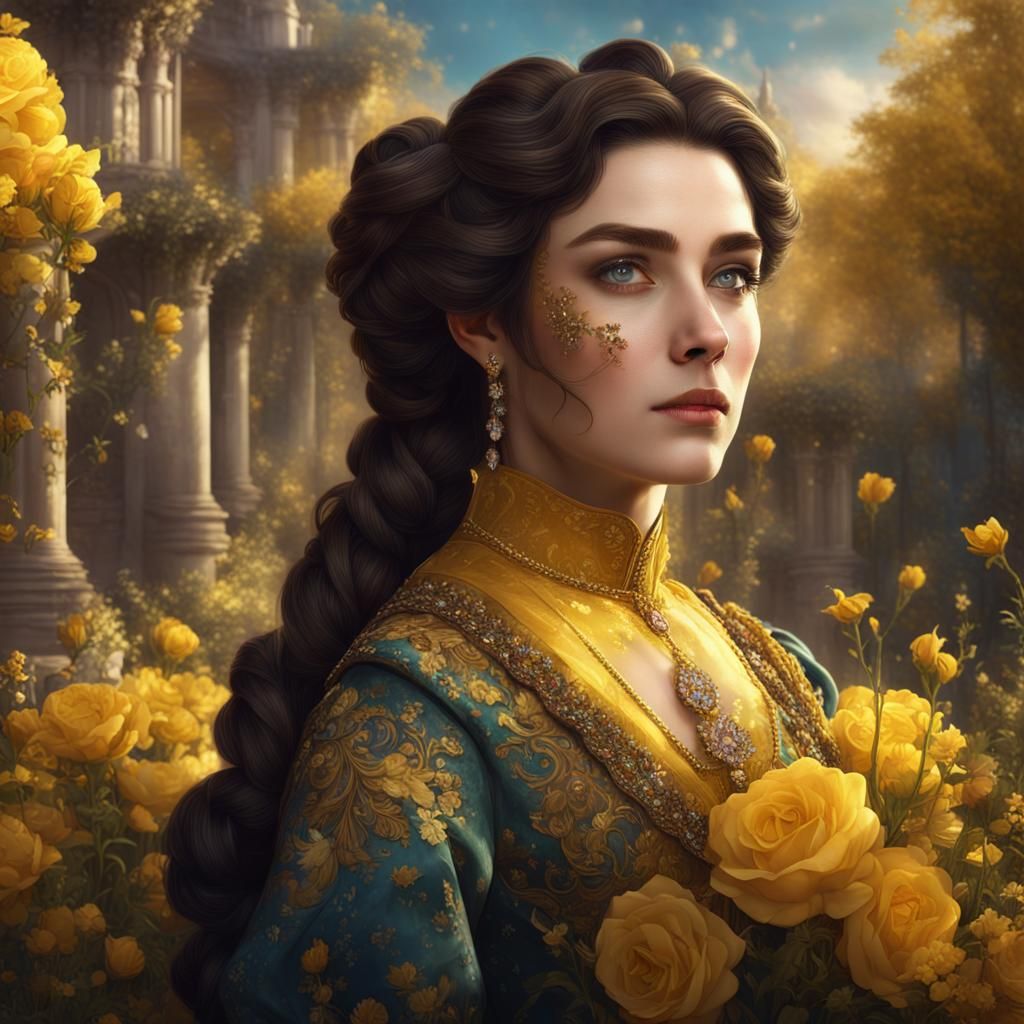 Ladies, flowers and gemstones 14