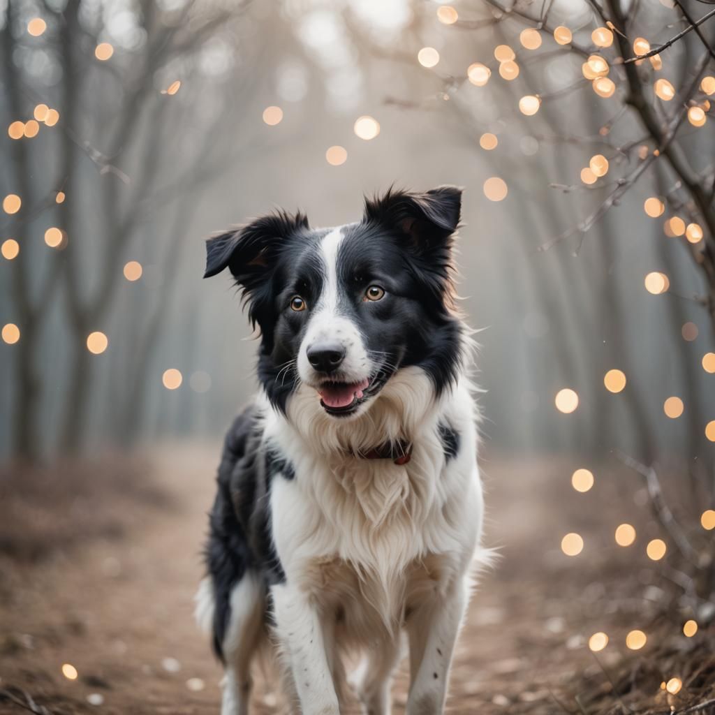Border Collie Portrait in Natural Light