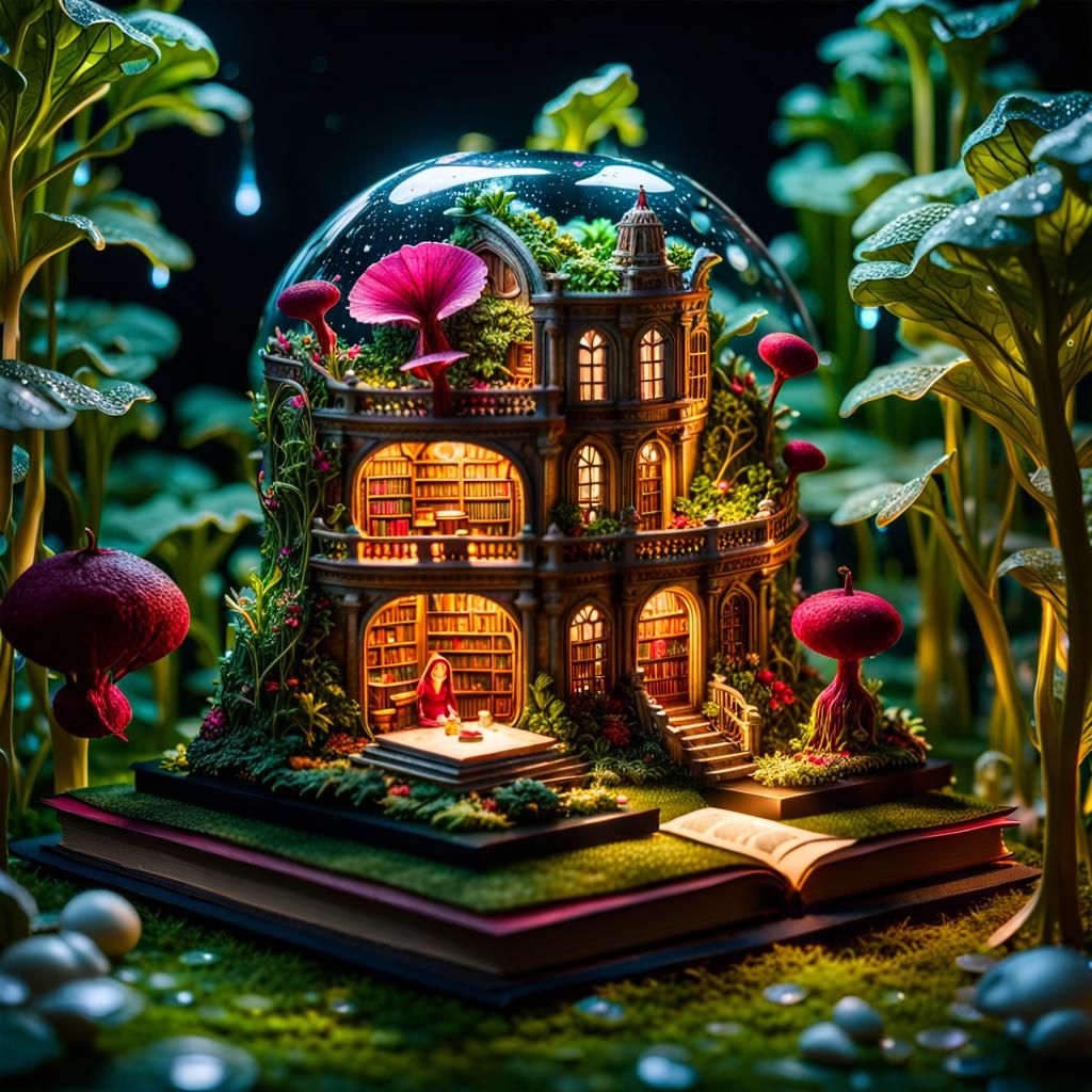 Intricate Fairytale Microcosm Inside a Beet