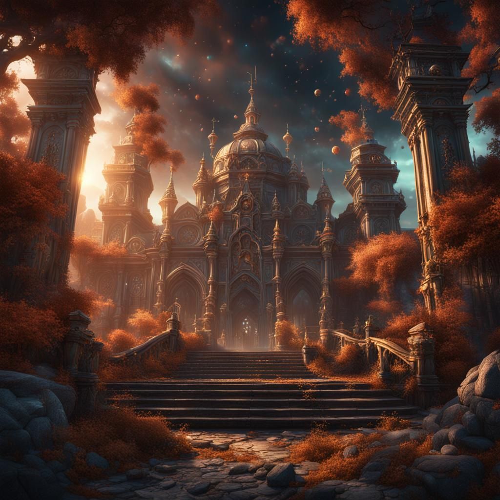 Fantastical Rebirth in Deep Color, Digital Art