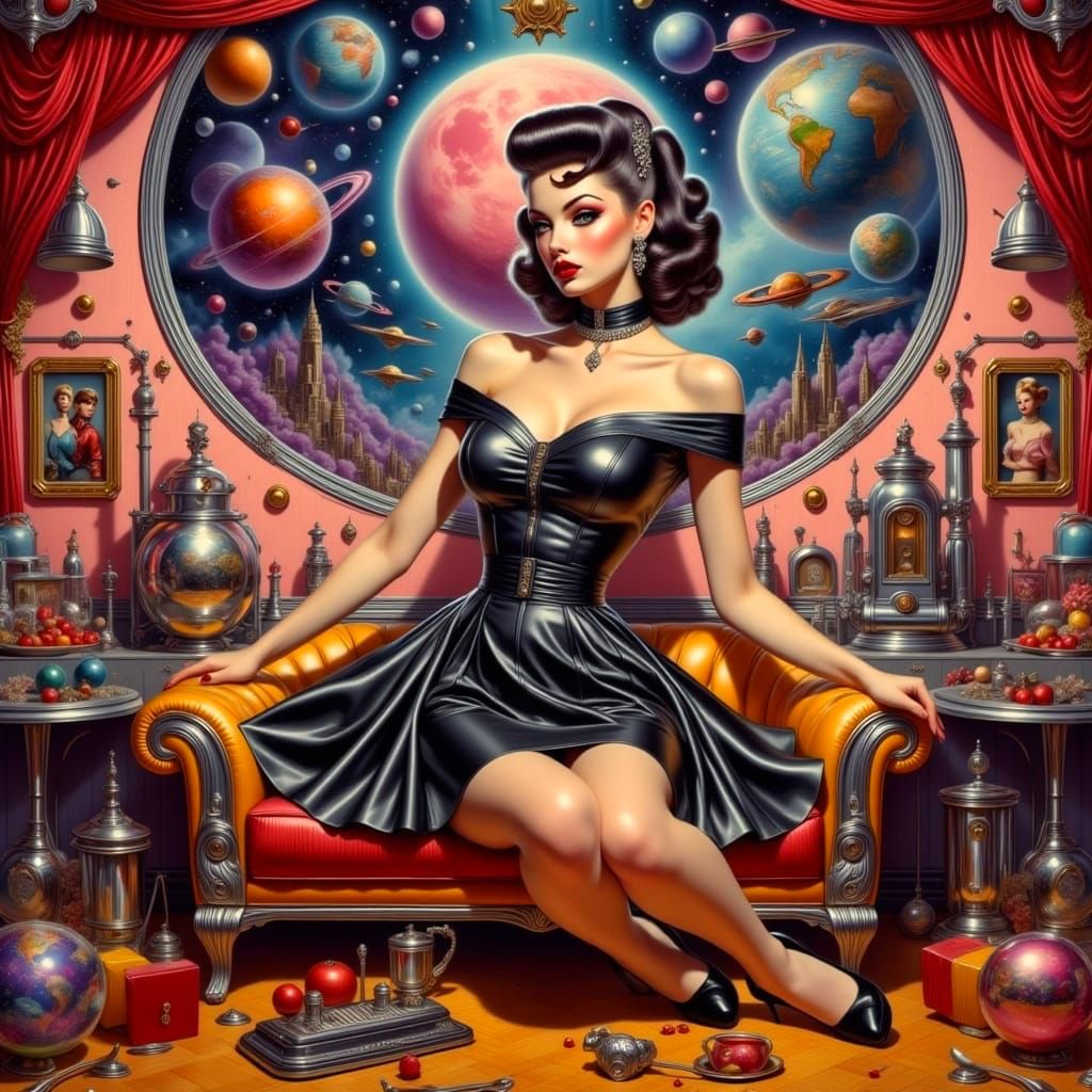 Gothic Housewife Explores Futuristic Cosmos