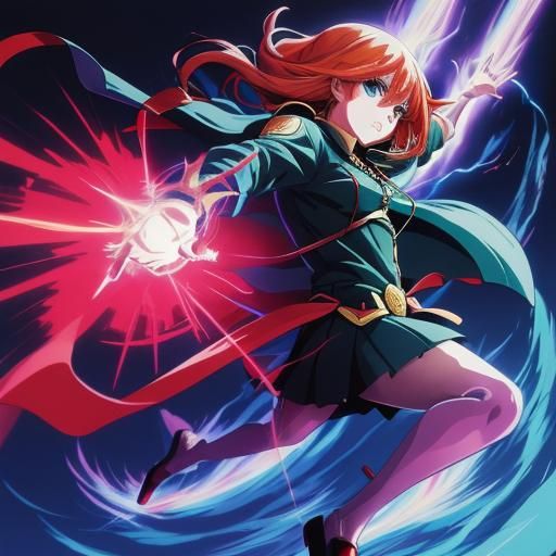 Anime Manga Scan in Studio Trigger Style