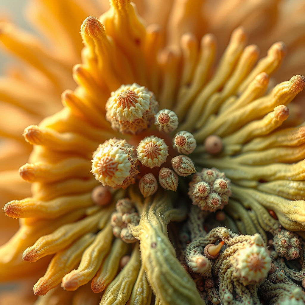 Fractal Fantasy: A Flowering Fungal Plant