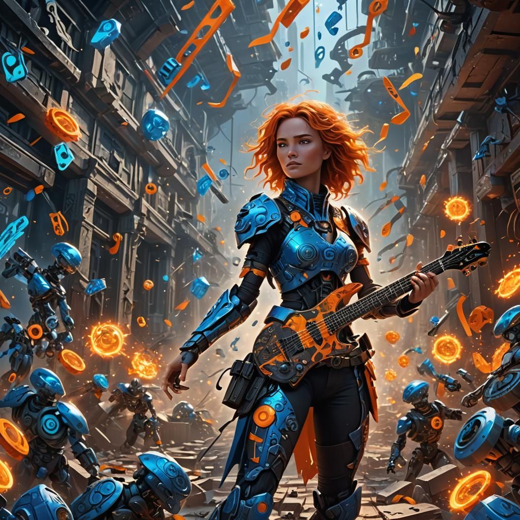 Fantasy Store Owner with Musical Bionicle Explosion