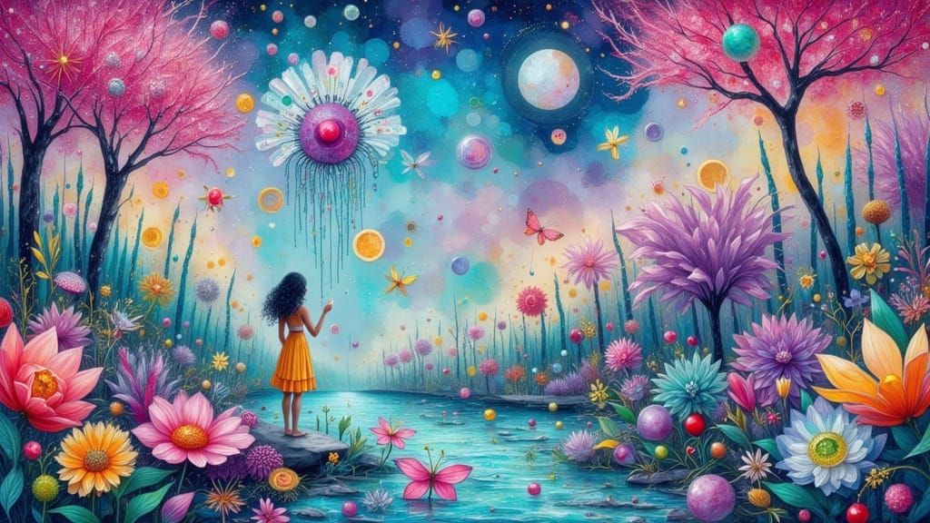 Whimsical Beings in a Dreamlike World