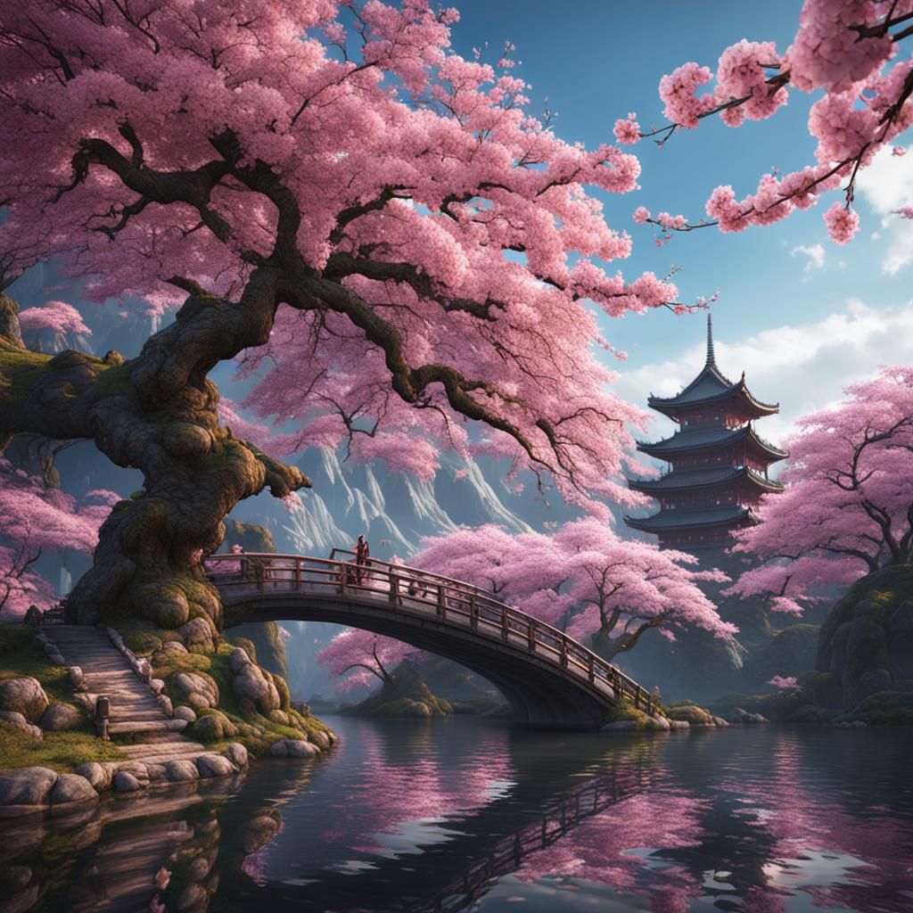 Detailed Cherry Blossom in Unreal Engine 5