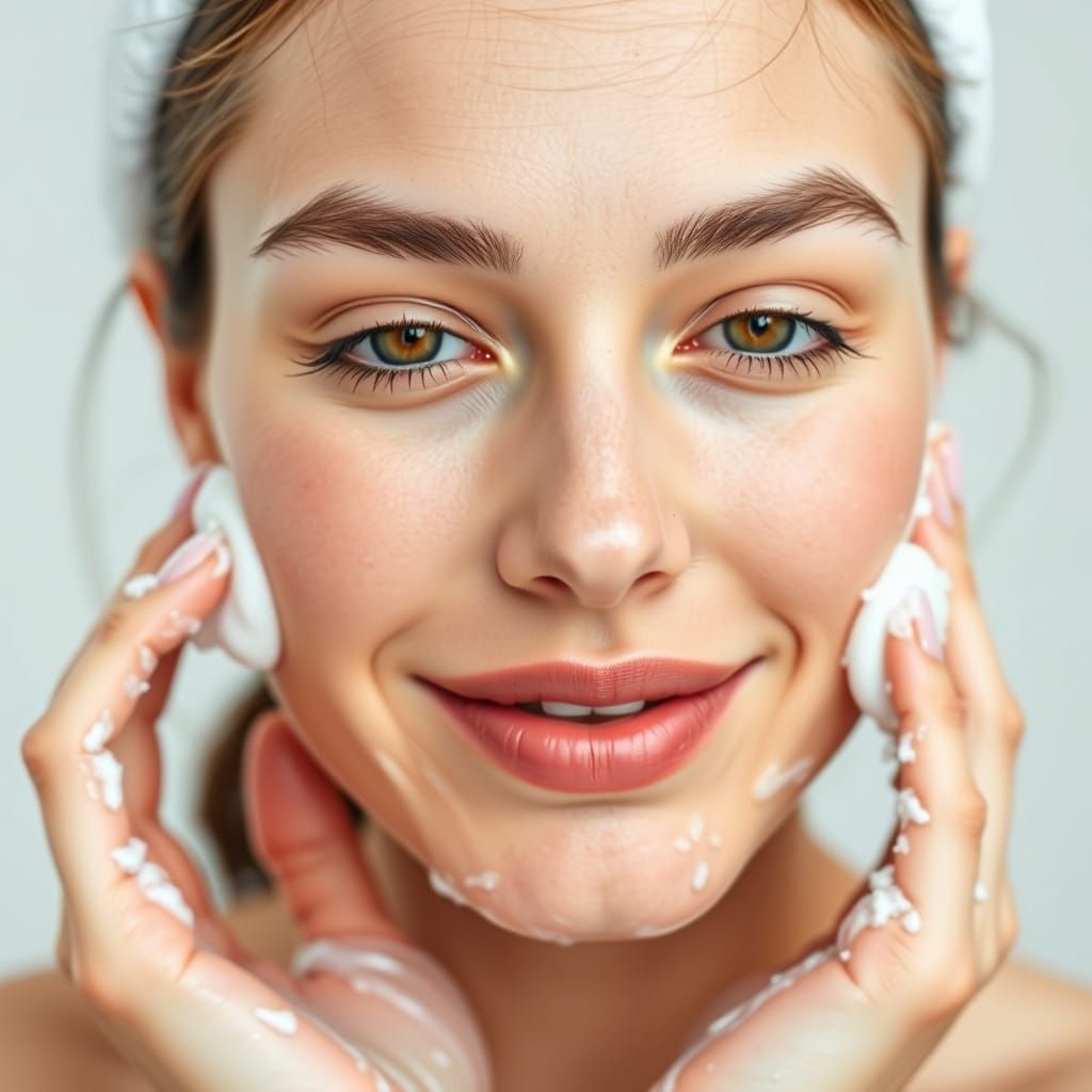 Glowing Skin Close-Up in Soft Light