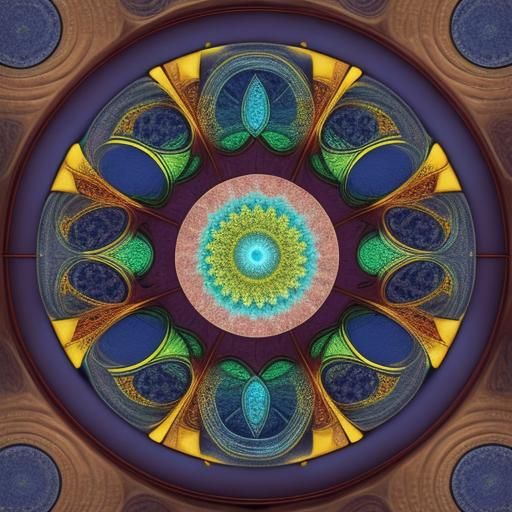 Sacred Fractal Geometry in 3D Sandstone Spiral