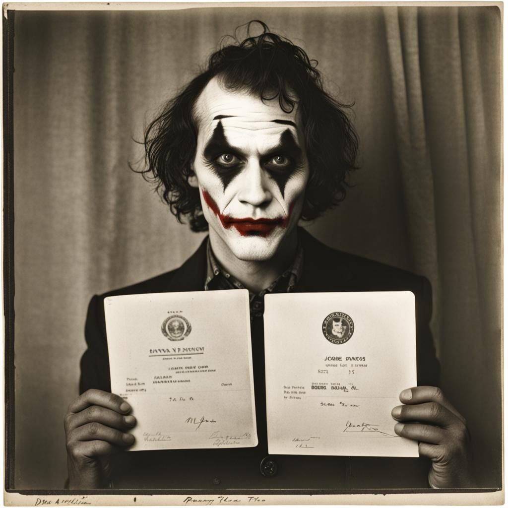 joker passport photo