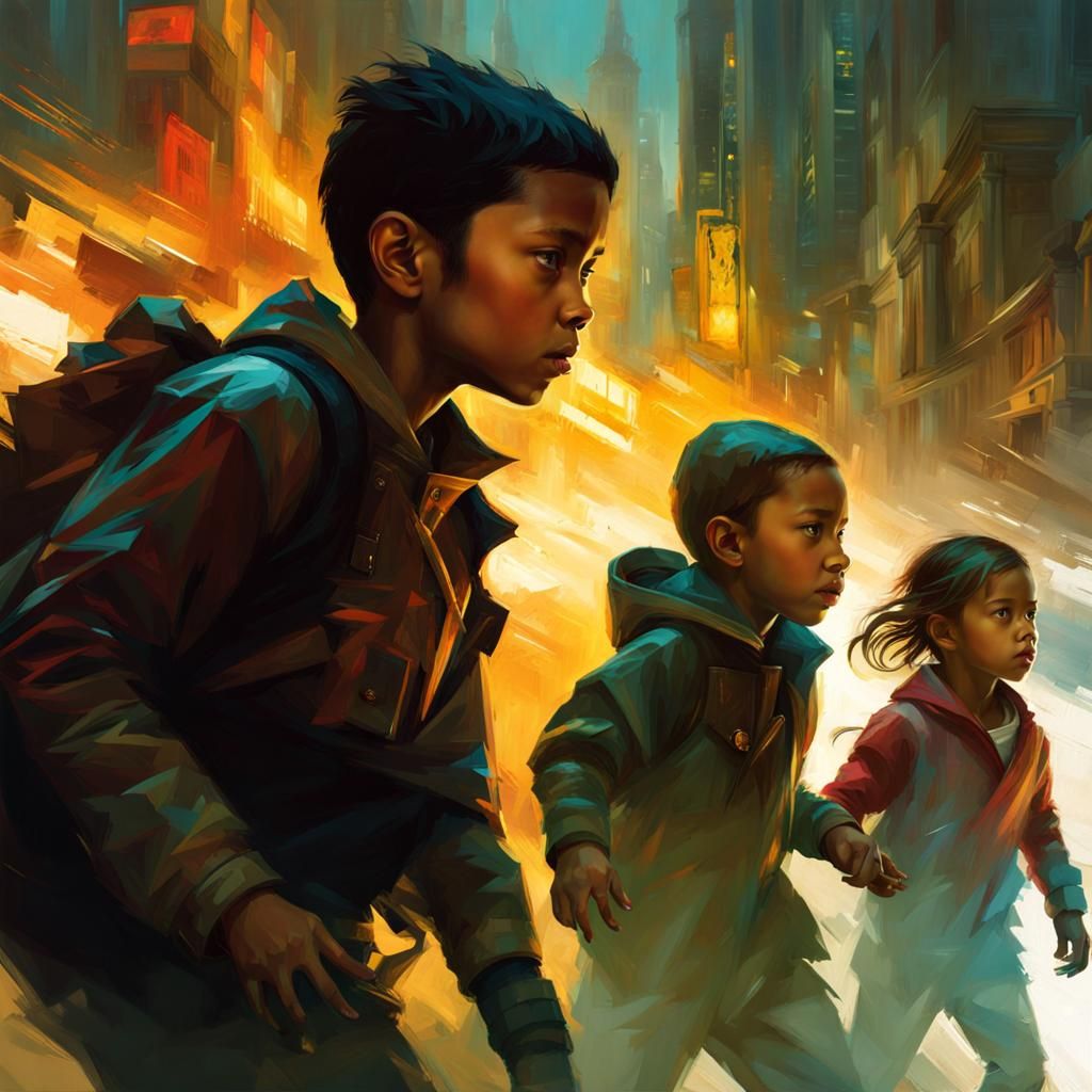 Emotional Double Exposure Portrait with Monsters