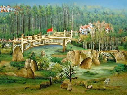 Renaissance Landscape: Bridge to Forest Village