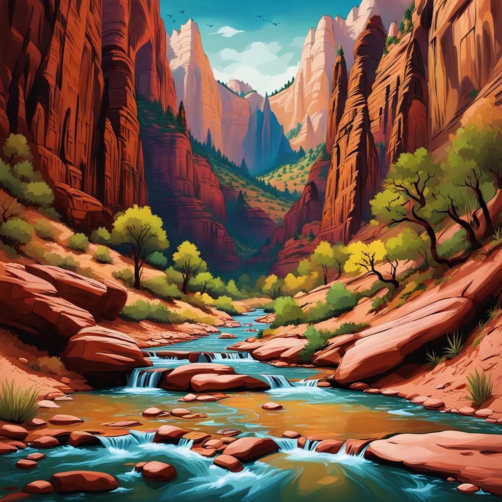 Zion National Park Landscape