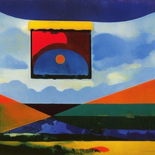 Surrealist Billboard Inspired by Expressionism