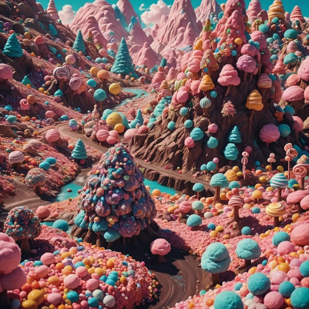 Fantasy Candy Land: A Sweet Cinematic Dream