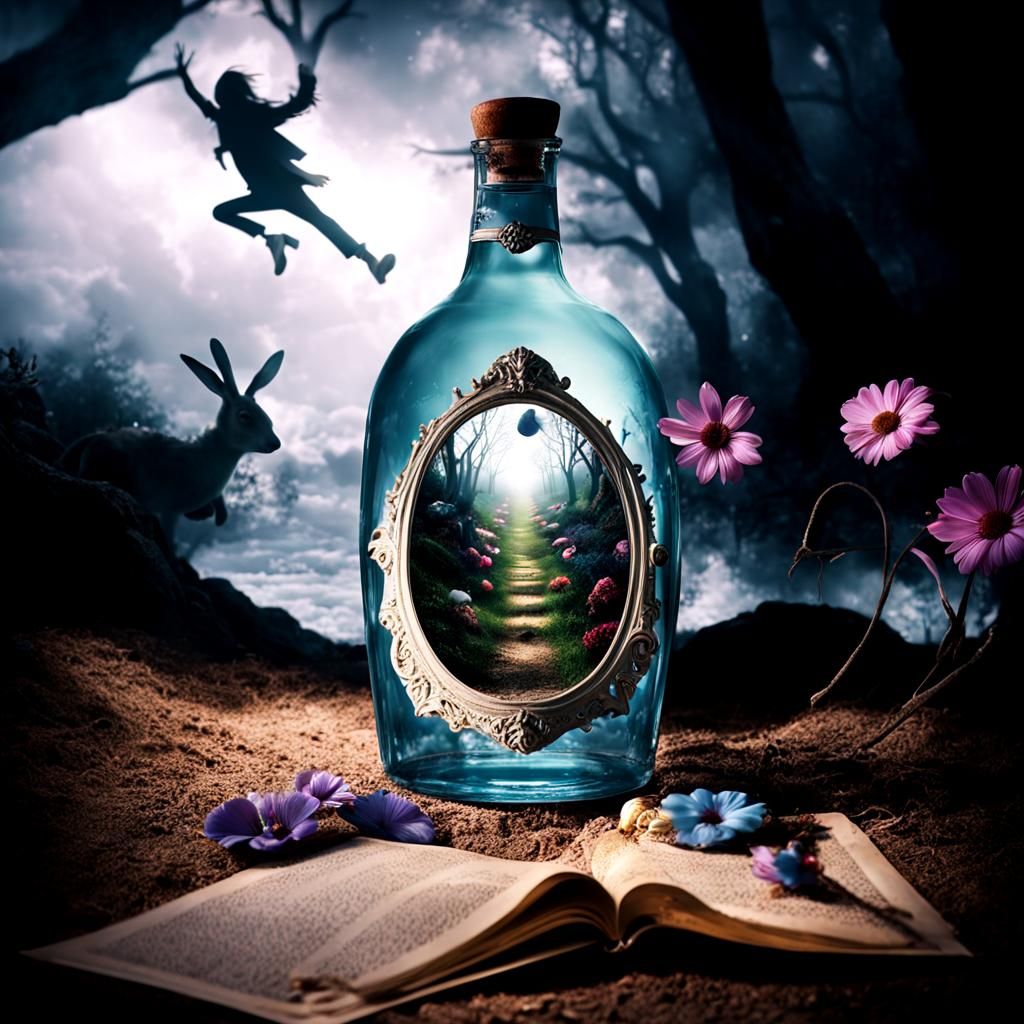 Surreal Wonderland Whispers in the Shadows of a Liminal Real...