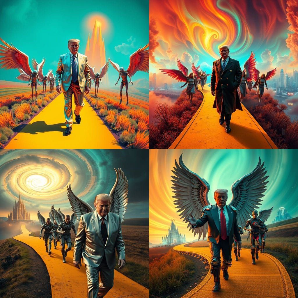 Donald Trump Joins Fallen Angels in a Biopunk March to Oz