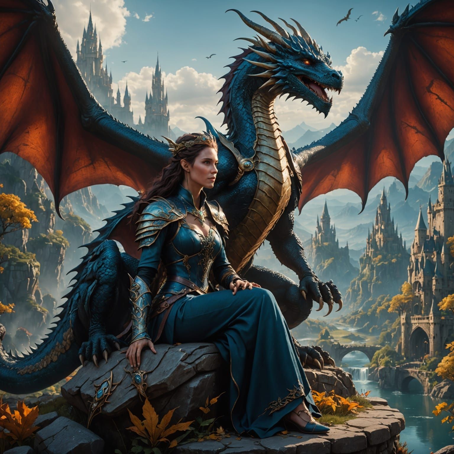 Dragon Queen Reigns Over Majestic Civilization