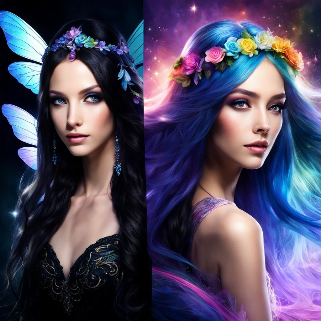 Contrasting Fairies with Magical Powers