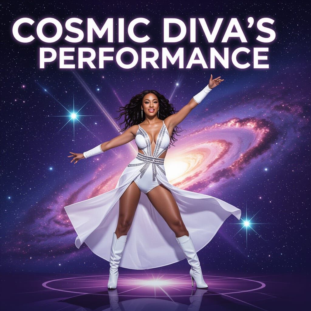 Cosmic Diva's Electrifying Performance in Space