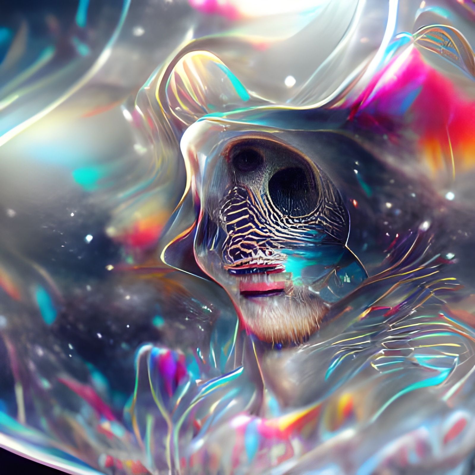 Holographic Cosmic Astral Illustration in 8K