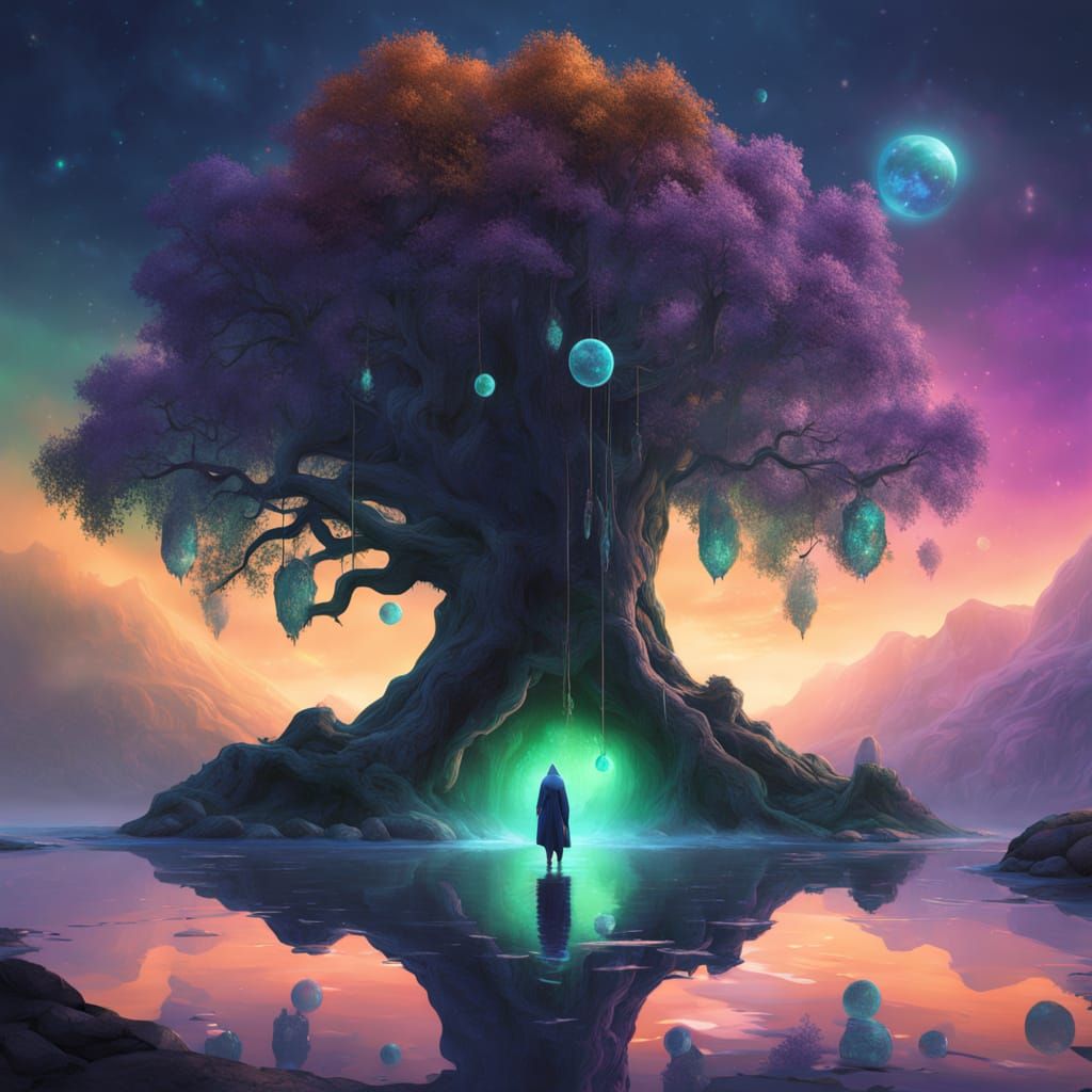 Ancient Tree Portal in Ethereal Fantasy